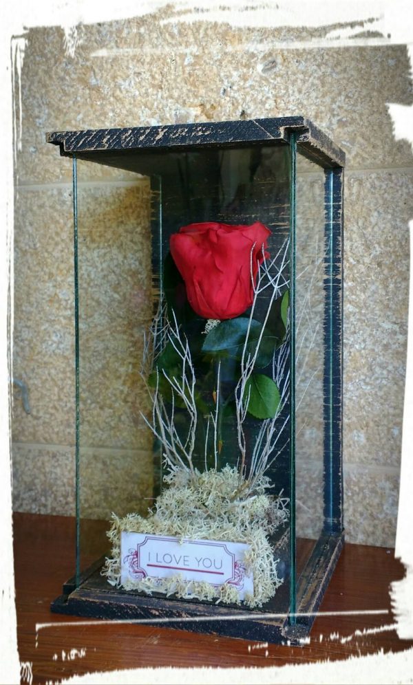 Βιτρίνα με "long life rose" Ι love you! (XL) - Image 2