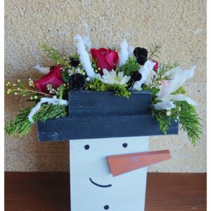 Σύνθεση με άνθη "Snowman"