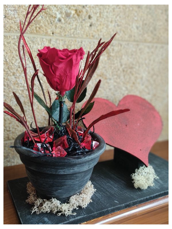 "long life rose" Red heart! - Image 2